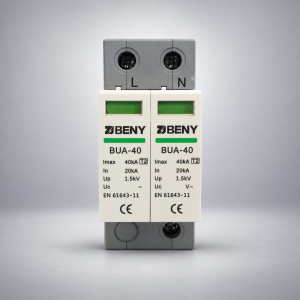 zjbeny protection device bud 40.2 pv dc surge type ii 600v 40ka